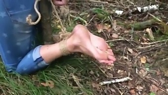 Outdoor Foot Fetish Bondage With Amateur Babe