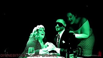Two Stunning Plus-Sized Women Dominate Their Submissive Partner In A Bdsm Session