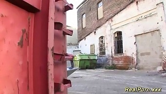 Young German Teen Gives Deepthroat To Big Cock In Outdoor Setting