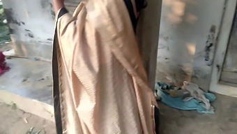 Indian Housewife Indulges In Solo Breast Stimulation And Milk Letdown On Farmstead