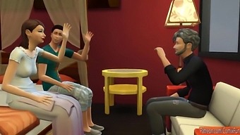 Teen And Mature Couple Have Sex While Parents Watch