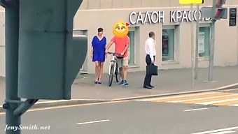 Jeny'S Public Strip Captured By Hidden Camera
