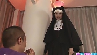 Rika Sakurai, A Sinful Nun, Enjoys Anal Pleasure In Hardcore Scene