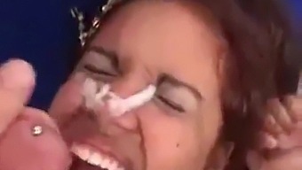 Desi Teen Enjoys Threesome With Aunty And Bukkake In Indian Home