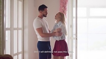 Nancy Indulges In A Steamy Encounter With Her Instructor While Her Partner Waits Outside