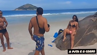 A Photo Shoot Turns Into Steamy Sex On A Nude Beach Involving Two Black Individuals