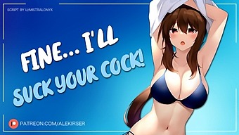 A Self-Assured Lass Loses Control During A Blowjob Session With Asmr Audio Roleplay