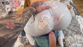 Teen Gets Her Tight Ass Pounded By A Big Dick While Gaming