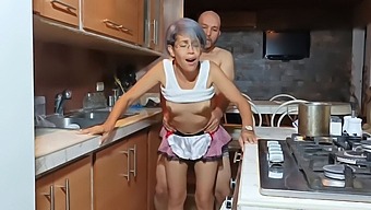Intimate Encounter With My Stepmother In The Kitchen While Her Husband Is Present
