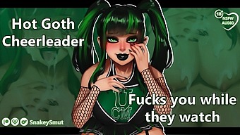 Goth Cheerleader Gives A Sensual Blowjob And Gets Fucked In Pov