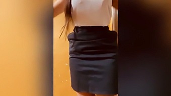 A Seductive Professor Records A Video For Her University Pupil