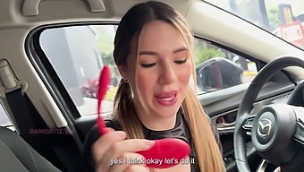 Dani Ortiz'S Vibrating Vagina Leads To A Wild Ride In The Car