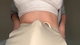 Stepbrother Interrups His Stepmother While Pleasuring Herself And Urges Him To Join