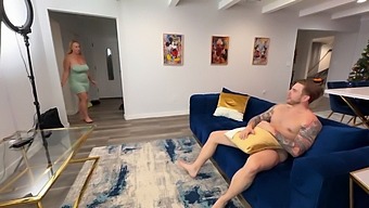 Milf And Stepdaughter Indulge In A Threesome With Her Seductive Boyfriend - Steve Rickz