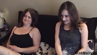 Teen Stepdaughter And Mature Stepmother Get Punished With Rough Sex