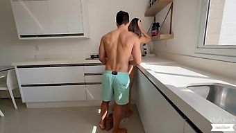 Adakham'S Surprise Kitchen Encounter: A Steamy Amateur Video