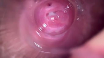Intense Close-Up Of A Teen'S Wet And Wild Masturbation Session