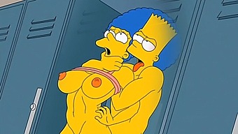 Marge, The Delighted Housewife, Moans As She Receives Cum In All Her Orifices / Cartoon / Manga / Hentai