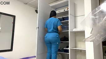 Latina Patient With Big Natural Tits And Big Ass Gets Oiled Up