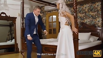 Interracial Wedding Turns Into A Steamy Threesome With The Bride
