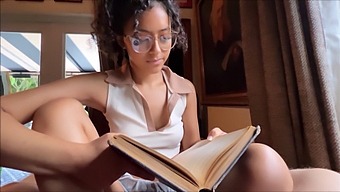 Petite Bookworm Tries Her Hand At Sex With Experienced Partner