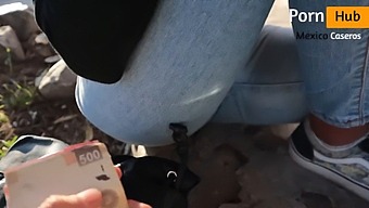 A Young Mexican Woman Gives A Blowjob And Has Sex For Money While Also Squirting On A Stranger.